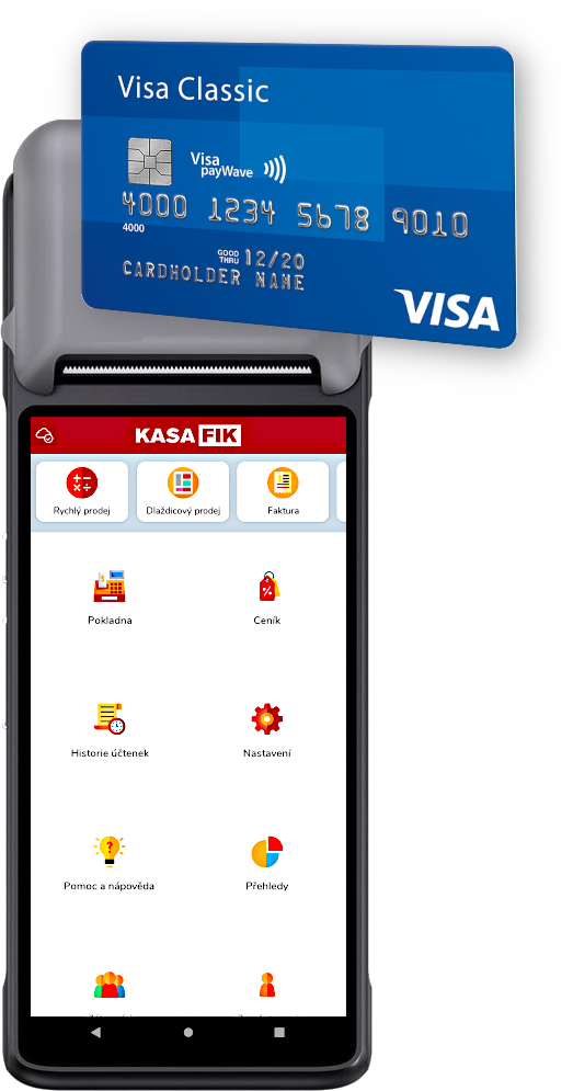 Platební terminál KASA PAY s VIVA