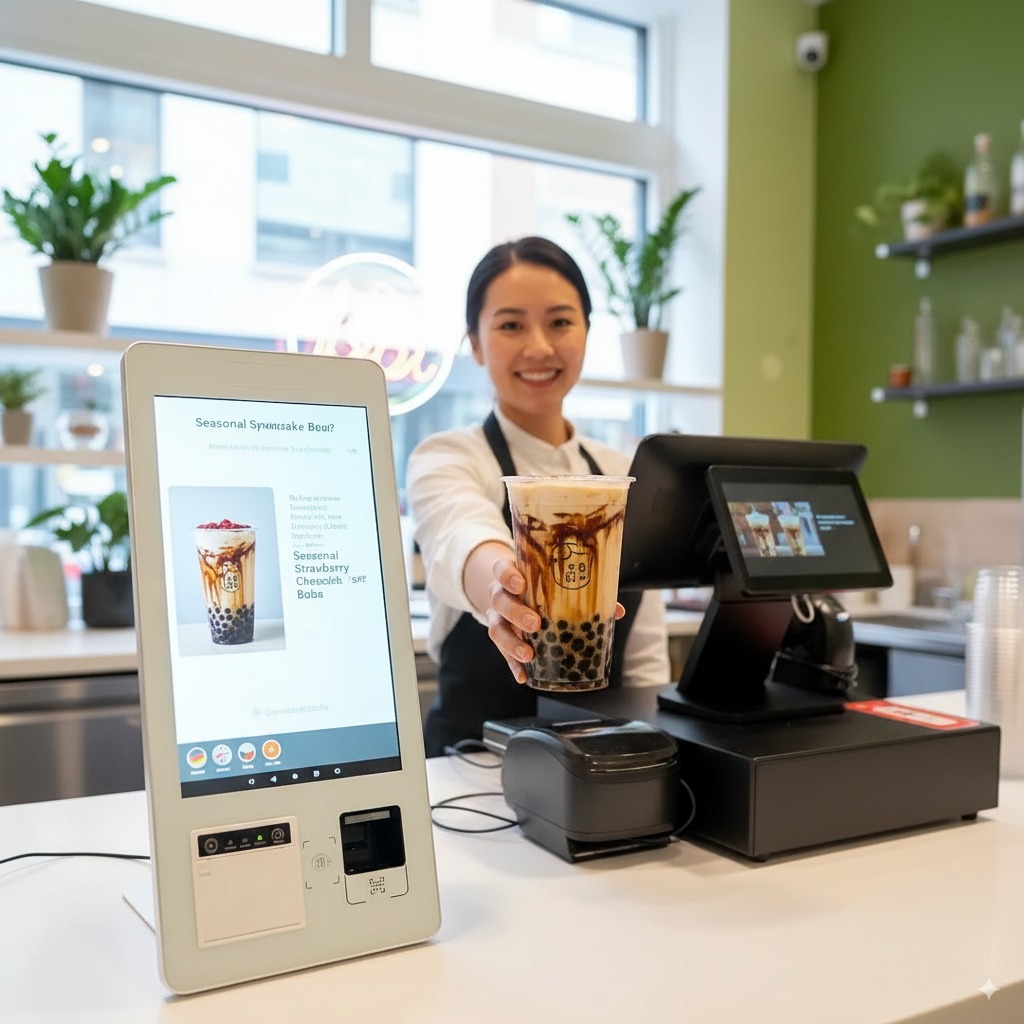 Bubble tea kiosk